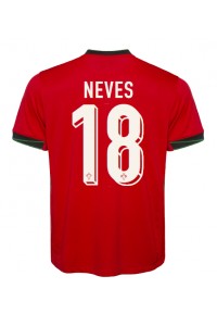 Portugal Ruben Neves #18 Fotballdrakt Hjemme Klær EM 2024 Korte ermer